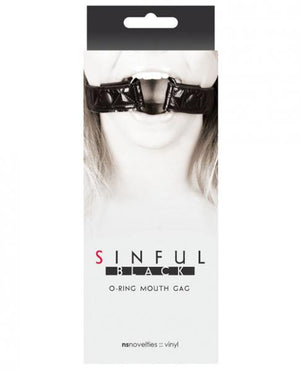 Sinful O Ring Mouth Gag Black