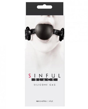 Sinful Soft Silicone Gag O/S Black