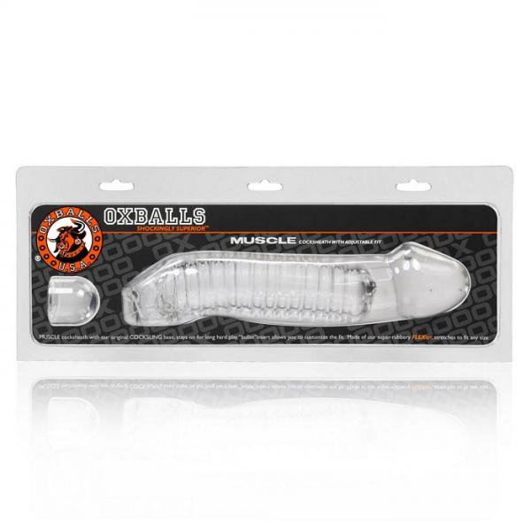 Oxballs Muscle Cock Sheath Clear