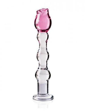 Icicles No.12 Pink Clear Glass Wand