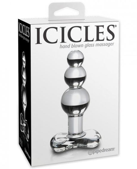 Icicles No 47 Glass Massagers Butt Plug Clear