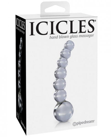 Icicles No 66 Glass Massager Clear Probe