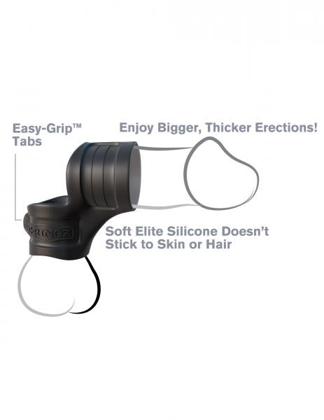 Mr. Big Cock Ring & Ball Stretcher Black