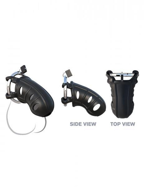 Fantasy C Ringz Hardcore Silicone Cock Blocker Black