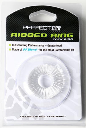 Perfect Fit Ribbed Ring Clear