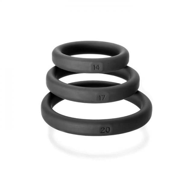 Xact Fit 3 Ring Kit S/M/L Black Silicone