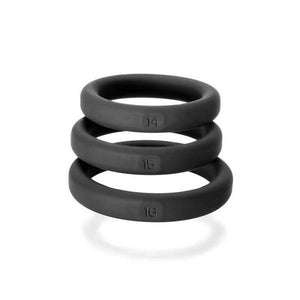 Xact Fit Cockring 3 Ring Kit S/M Black