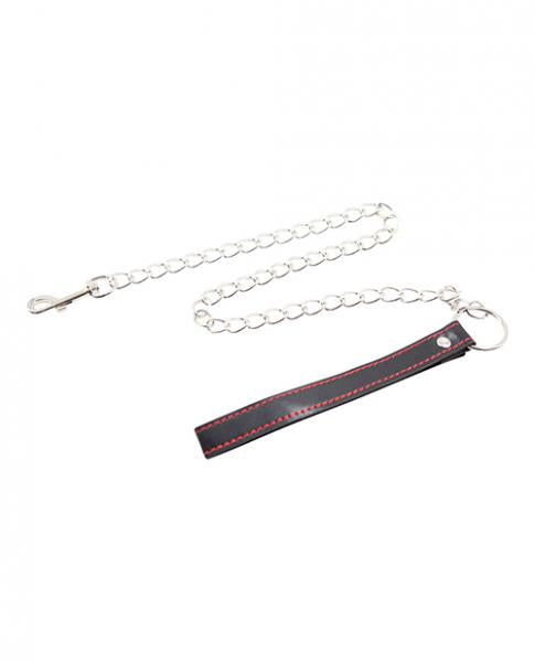 Plesur Pvc Leash Black W/Red