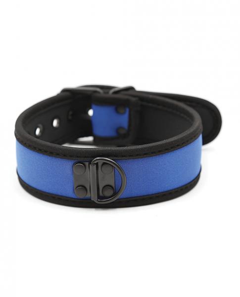 Plesur Neoprene Puppy Collar Blue