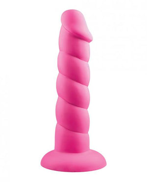 Rock Candy Suga Daddy 8" Silicone Dildo Pink