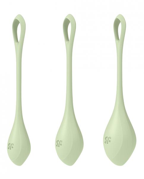 Satisfyer Yoni Power 2 Balls Training Set Light Green