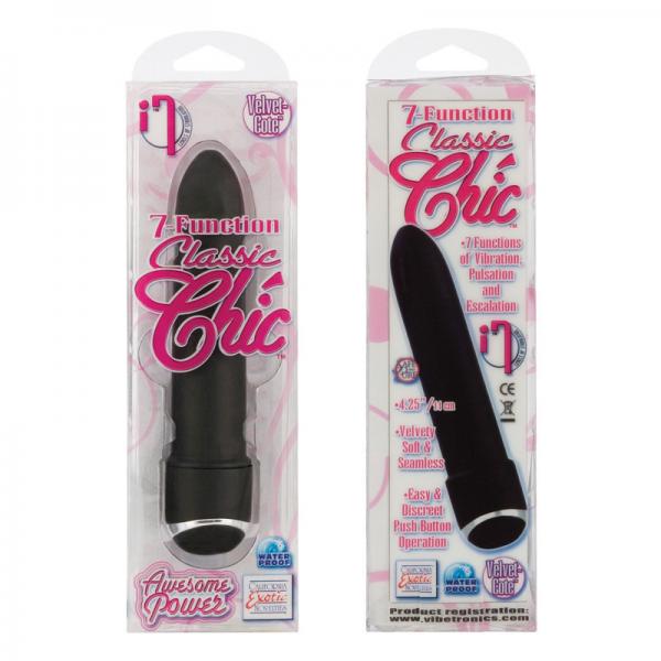 Classic Chic 7 Functions Vibrator Black