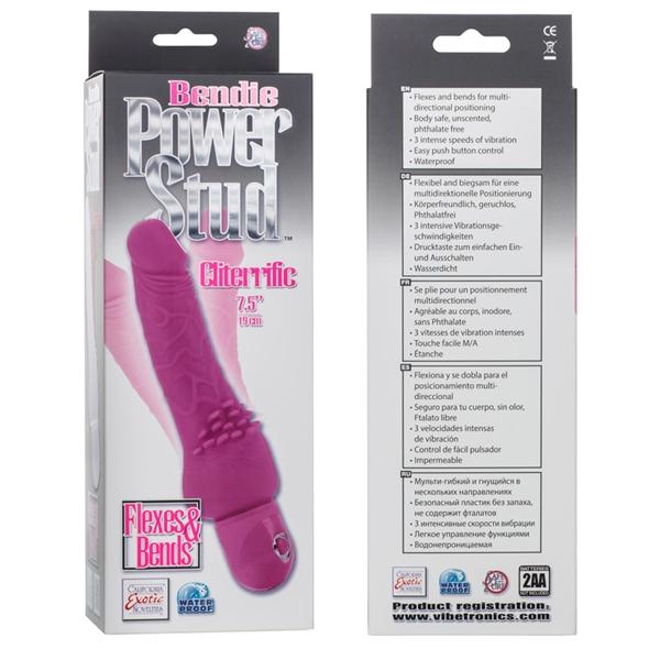 Bendie Power Stud Cliterrific Waterproof Vibrator Pink