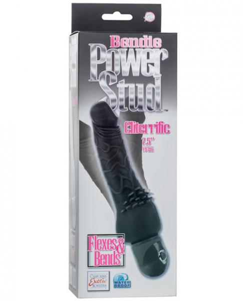 Bendie Power Stud Cliterrific Waterproof Vibrator Black