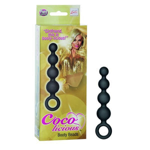 Coco Licious Silicone Booty Beads Black 4.5 Inch