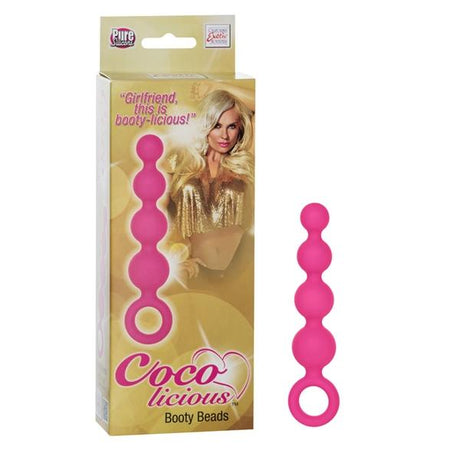 Coco Licious Silicone Booty Beads Pink 4.5 Inch