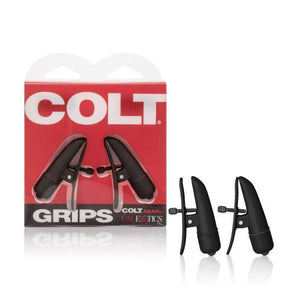 Colt Grips Vibrating Nipple Clamps Black
