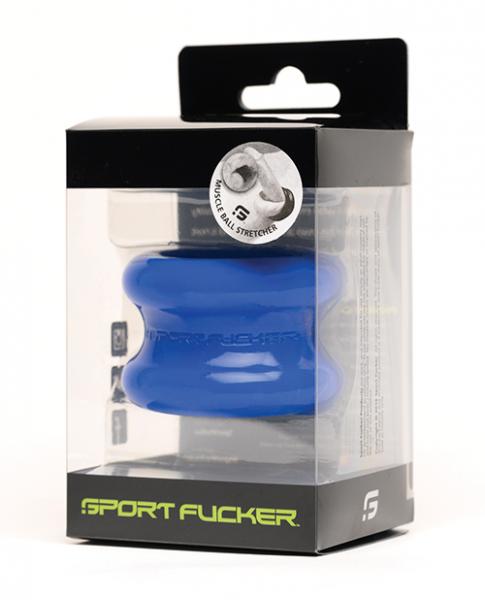 Sport Fucker Muscle Silicone Ball Stretcher Blue