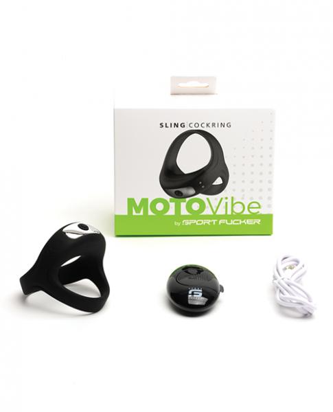 Sport Fucker Motovibe Sling Cockring W/Remote Black