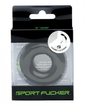 Sport F*Cker Chubby Cockring Black