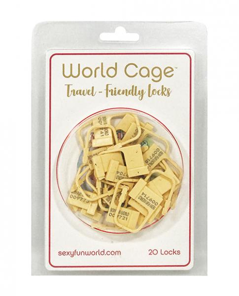 World Cage Travel Friendly Locks 20 Pack Plastic Locks