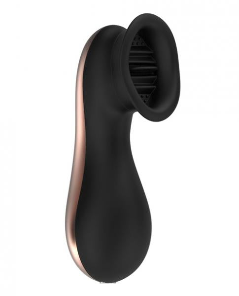 Dreamy Oral Clitoral Stimulator 10 Speed Black Vibrator