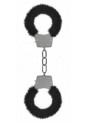 Ouch Pleasure Handcuffs Furry Black