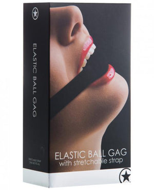 Ouch Elastic Ball Gag Black O/S