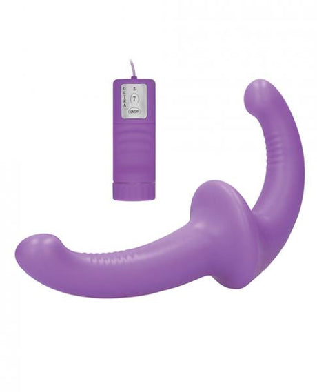 Ouch Vibrating Silicone Strapless Strap On Purple