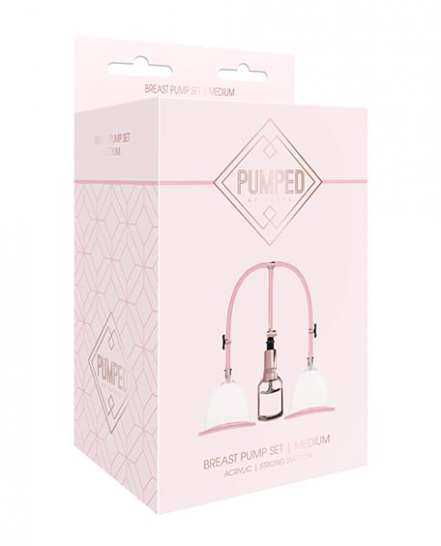 Shots Pumped Breast Pump Set Medium Rose Gold