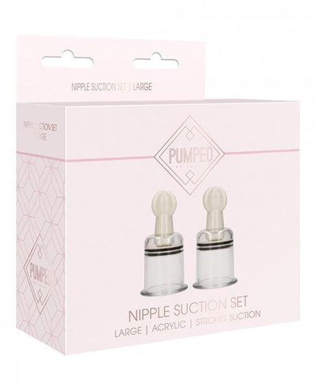 Pumped Nipple Suctions Set Large Clear