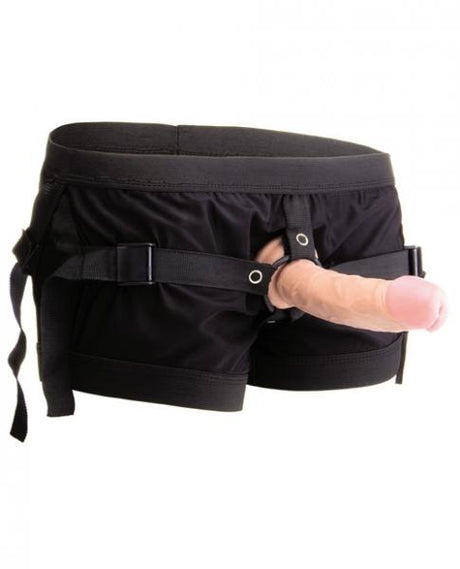 Realrock Boxer With Harness Black O/S