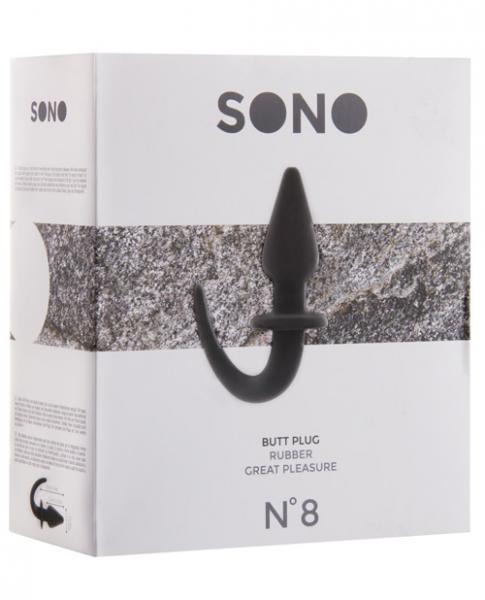 Sono No 8 4 Inches Butt Plug With Tail Black