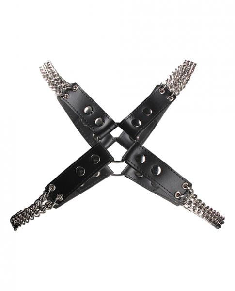 Shots Uomo Chain & Chain Harness Black