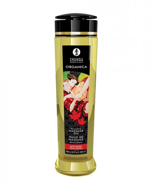 Shunga Organica Kissable Massage Oil 8 Oz Maple Delight