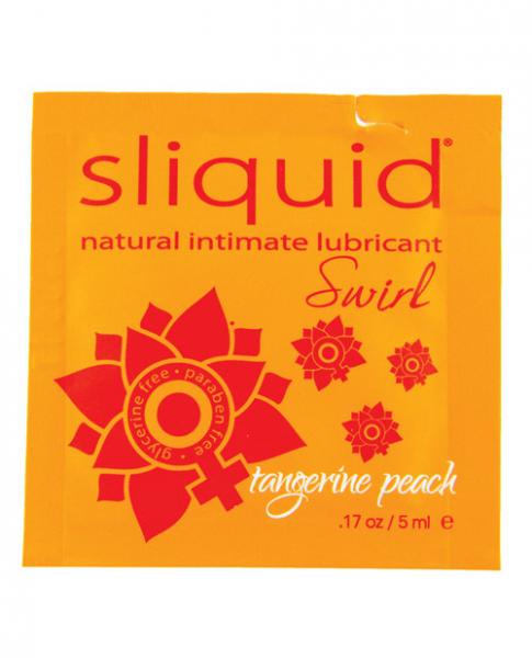 Sliquid Naturals Swirl Lubricant Pillow .17 Oz Peach