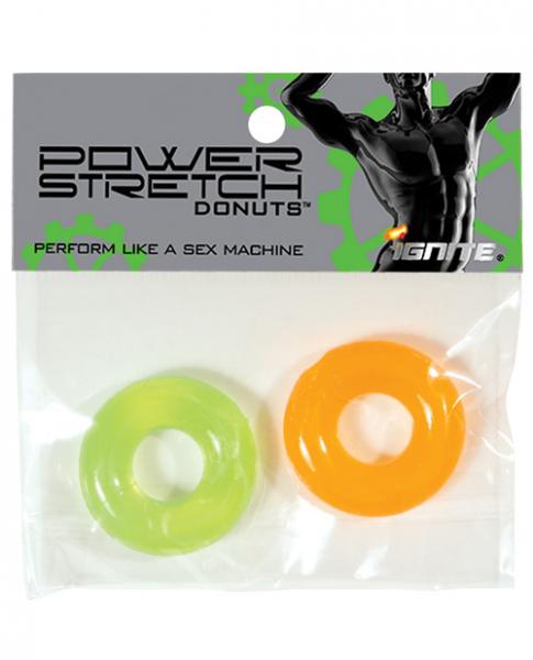 Power Stretch Donuts 2 Pack Orange/Green Rings