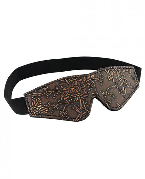 Spartacus Faux Fur Lining Blindfold Brown Floral Print