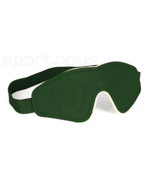 Spartacus Pu Blindfold W/Plush Lining Green