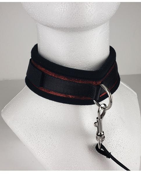 Spartacus Collar & Leash Neoprene Red