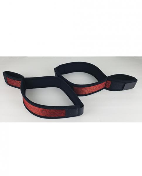 Spartacus Wrist To Thigh Cuffs Neoprene Red