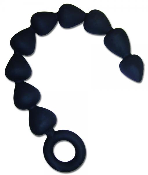 Sex & Mischief Silicone Anal Beads Black