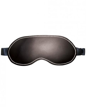 Edge Leather Blindfold Black Os