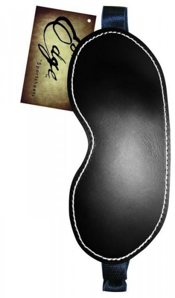 Edge Leather Blindfold Black Os
