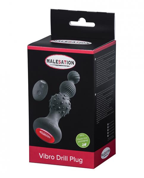 Malesation Vibro Drill Plug Black