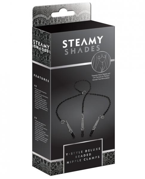 Steamy Shades Y Style Deluxe Beaded Nipple Clamps