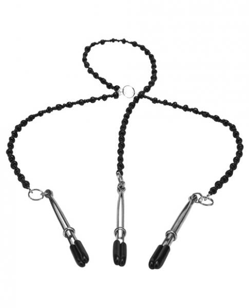 Steamy Shades Y Style Deluxe Beaded Nipple Clamps