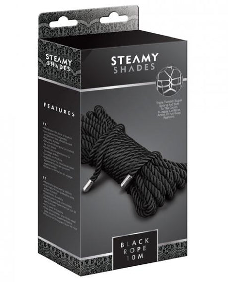 Steamy Shades Rope Black 10m
