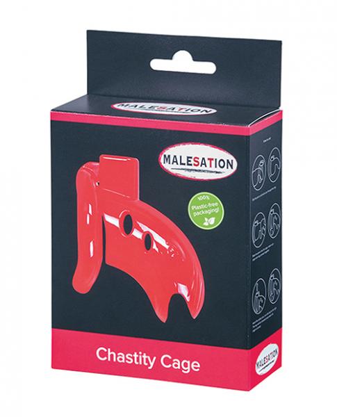 Malesation Chastity Cage Red