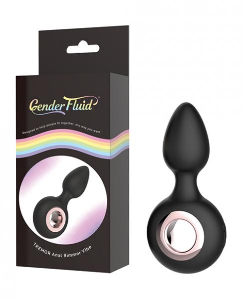 Gender Fluid Tremor Ring Plug Anal Vibe Black